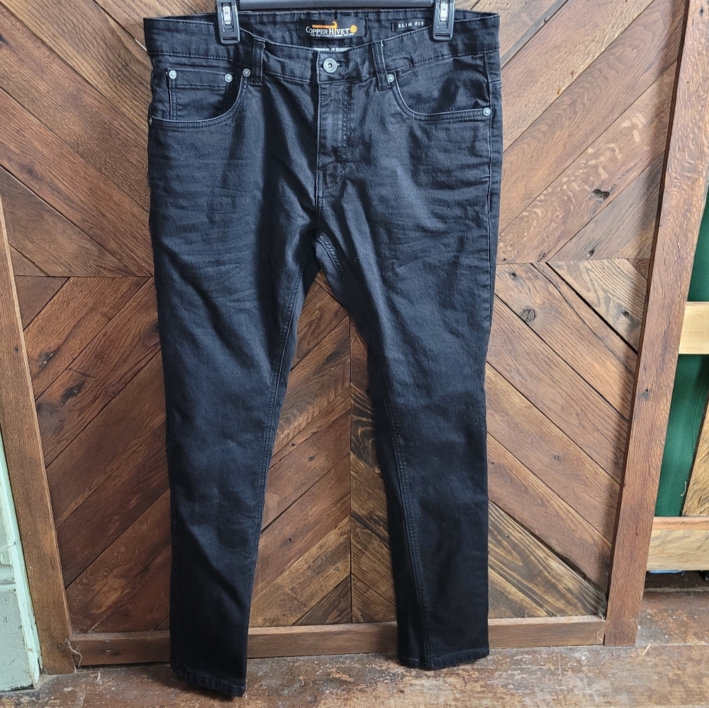Copper Rivet black Mens jeans